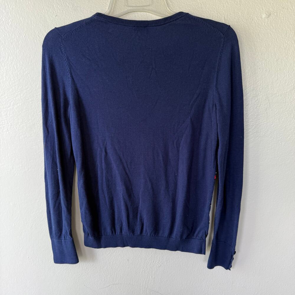 Talbots Navy Blue English Guards Crewneck navy blue lite sweater size S - Picture 7 of 10
